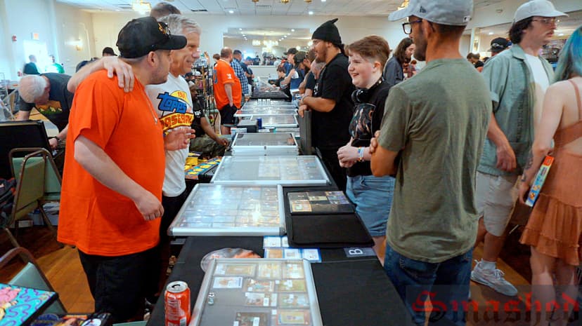 Trading cards display