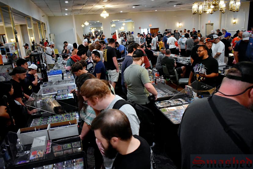 Crowd at card show