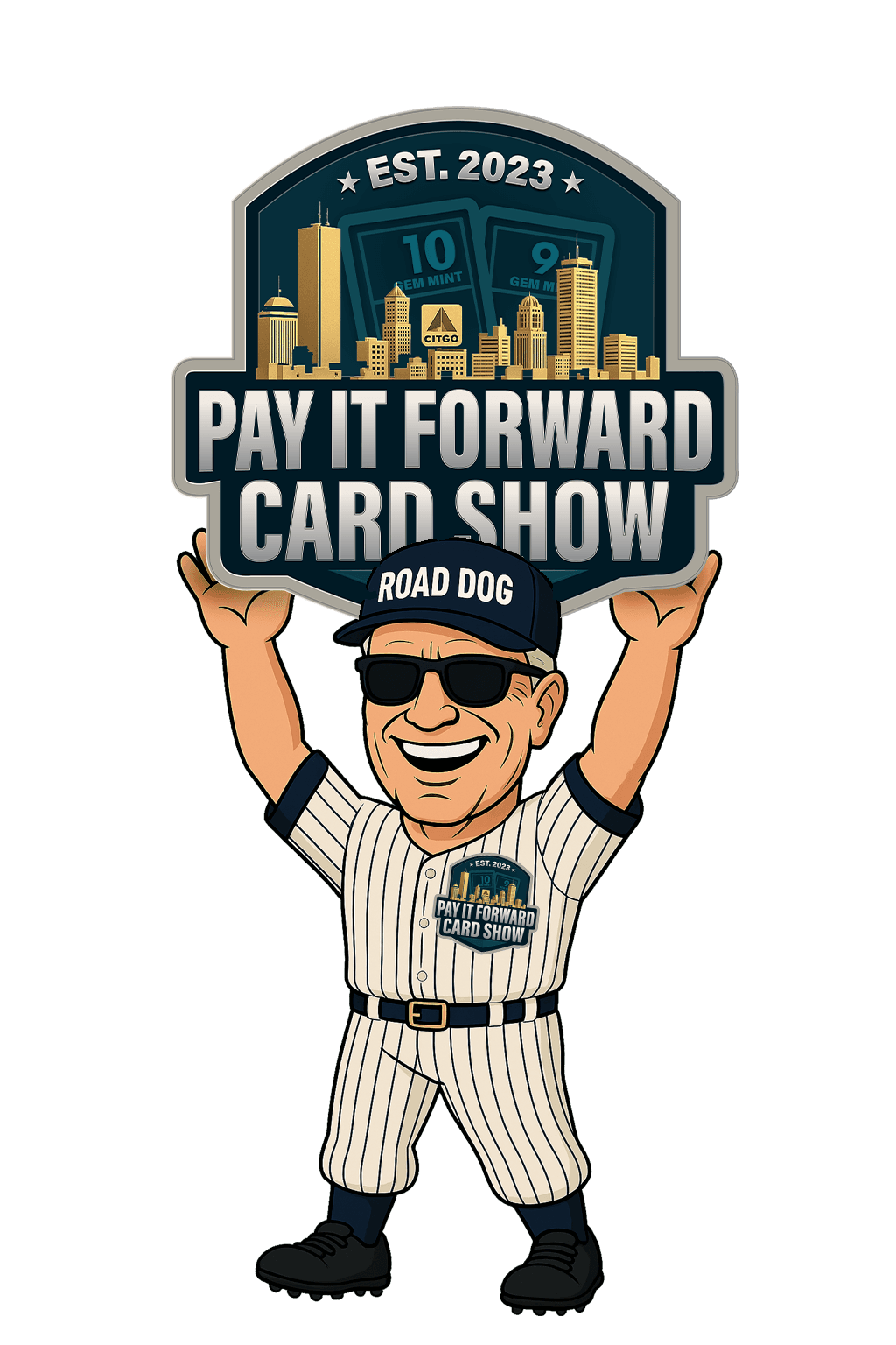 Pay It Forward Card Shows Road Dog mascot